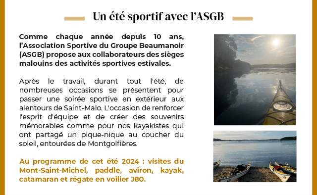 Un été sportif avec l’ASGB
