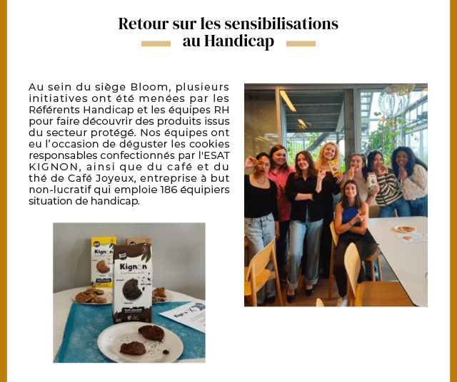 Retour sur les sensibilisations au Handicap