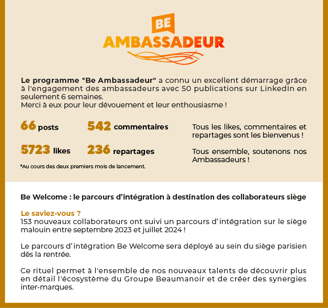BE AMBASSADEUR