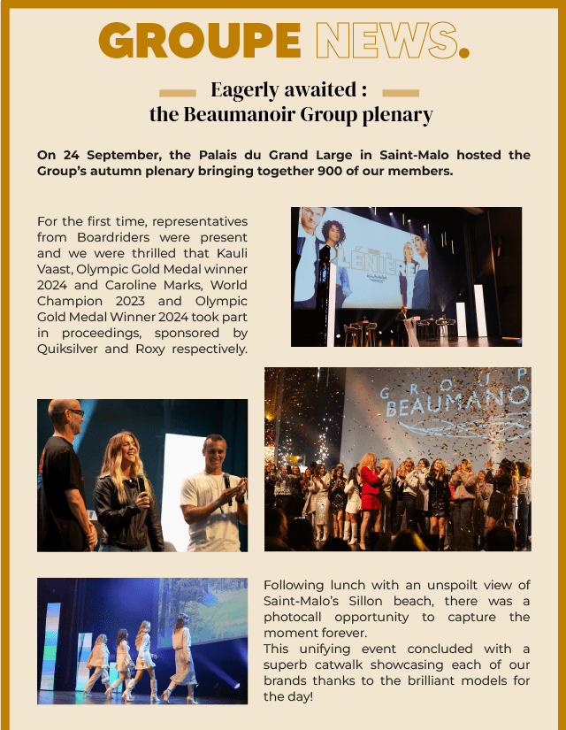 GROUP NEWS - Eagerly awaited: the Beaumanoir Group plenary