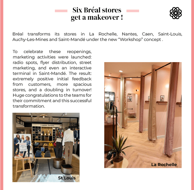 Six Bréal stores get a makeover!